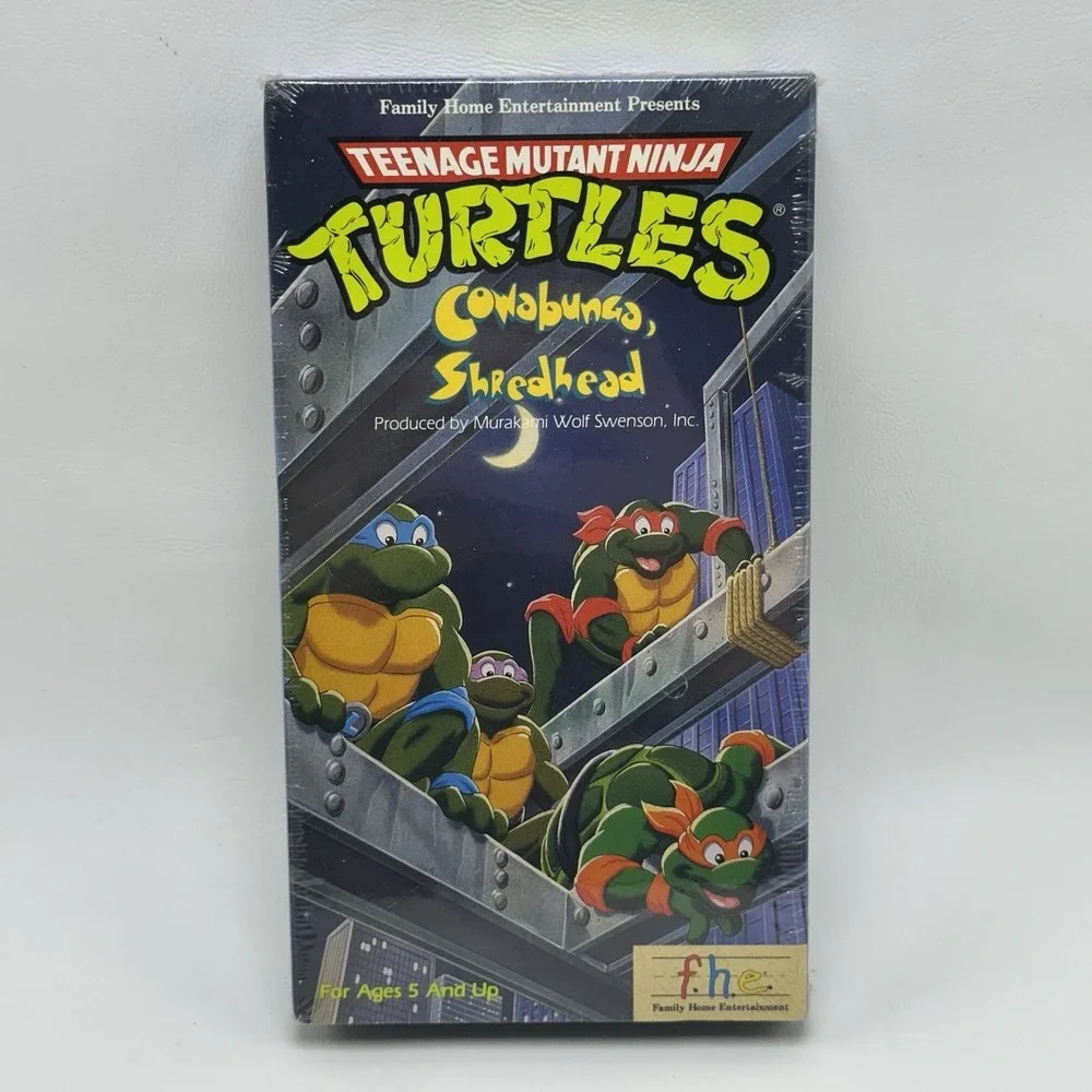 Teenage Mutant Ninja Turtles‎ Cowabunga Shredhead VHS f.h.e. 1989 TMNT SEALED